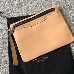 Rag & Bone leather clutch bag